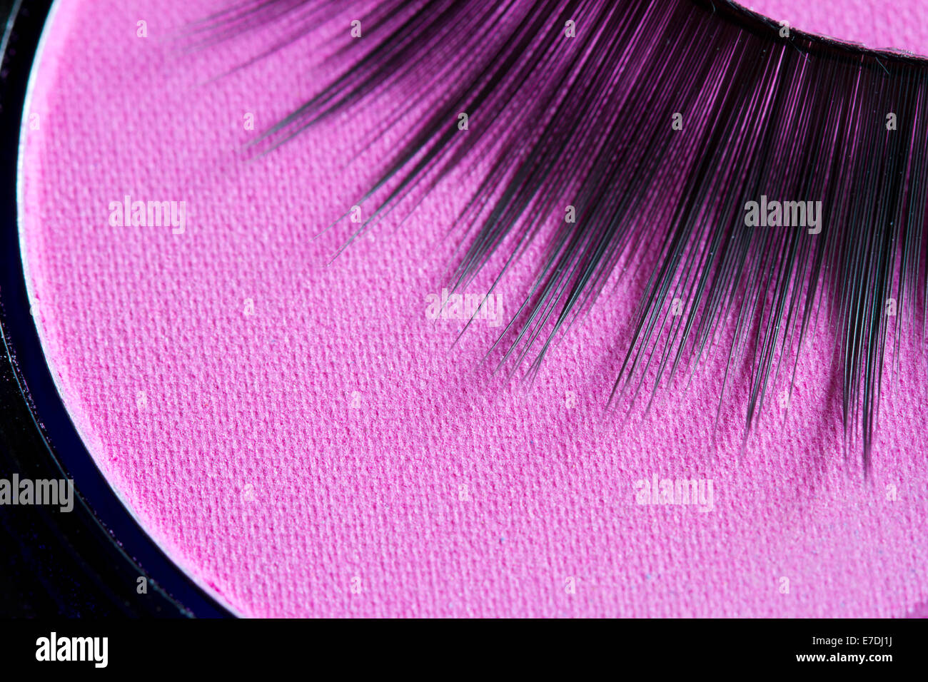Wimpern und Lidschatten Kosmetik abstrakten Hintergrund Stockfoto