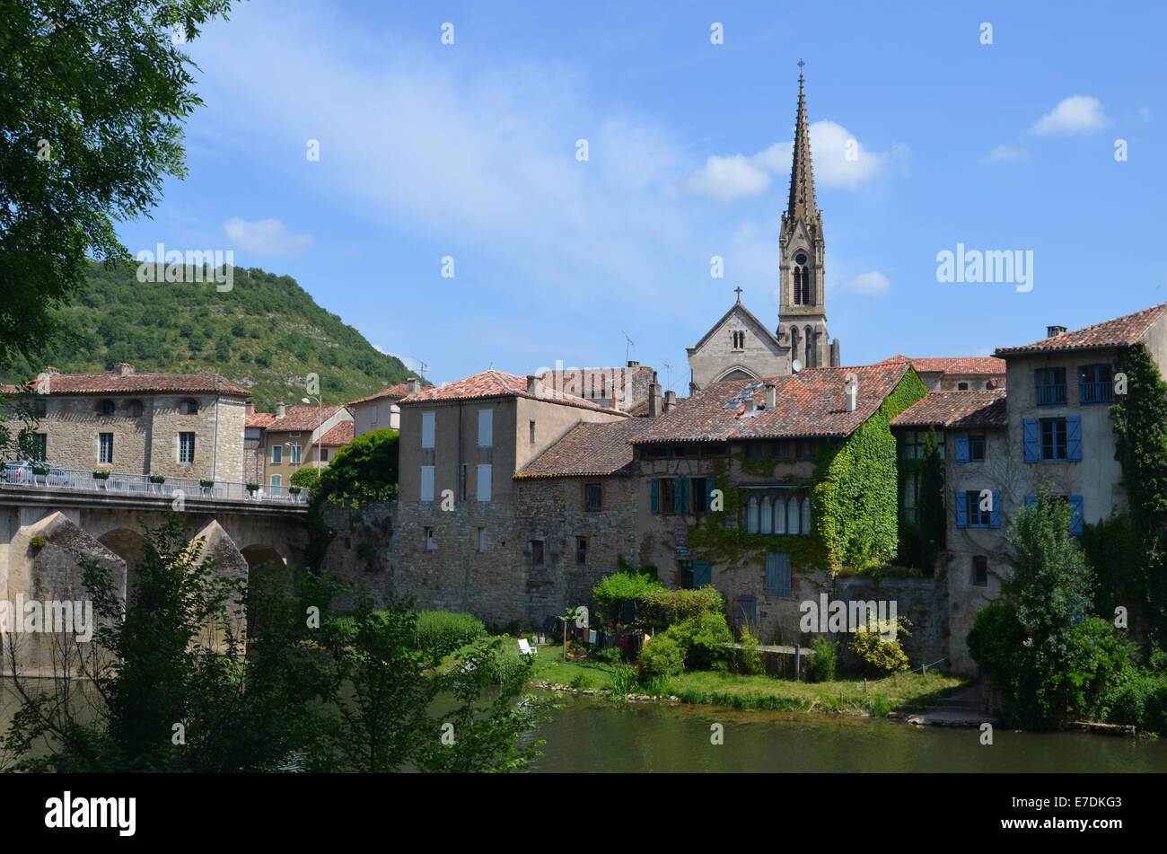 St. Antonin-de-Noble-Val Frankreich, Tarn-et-Garonne, SW-Frankreich-2014. Als Drehort verwendet Stockfoto