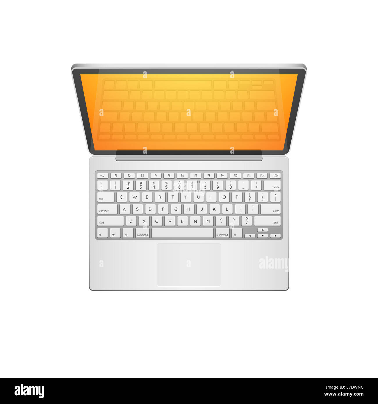 Laptop-Vektor-Illustration Stockfoto