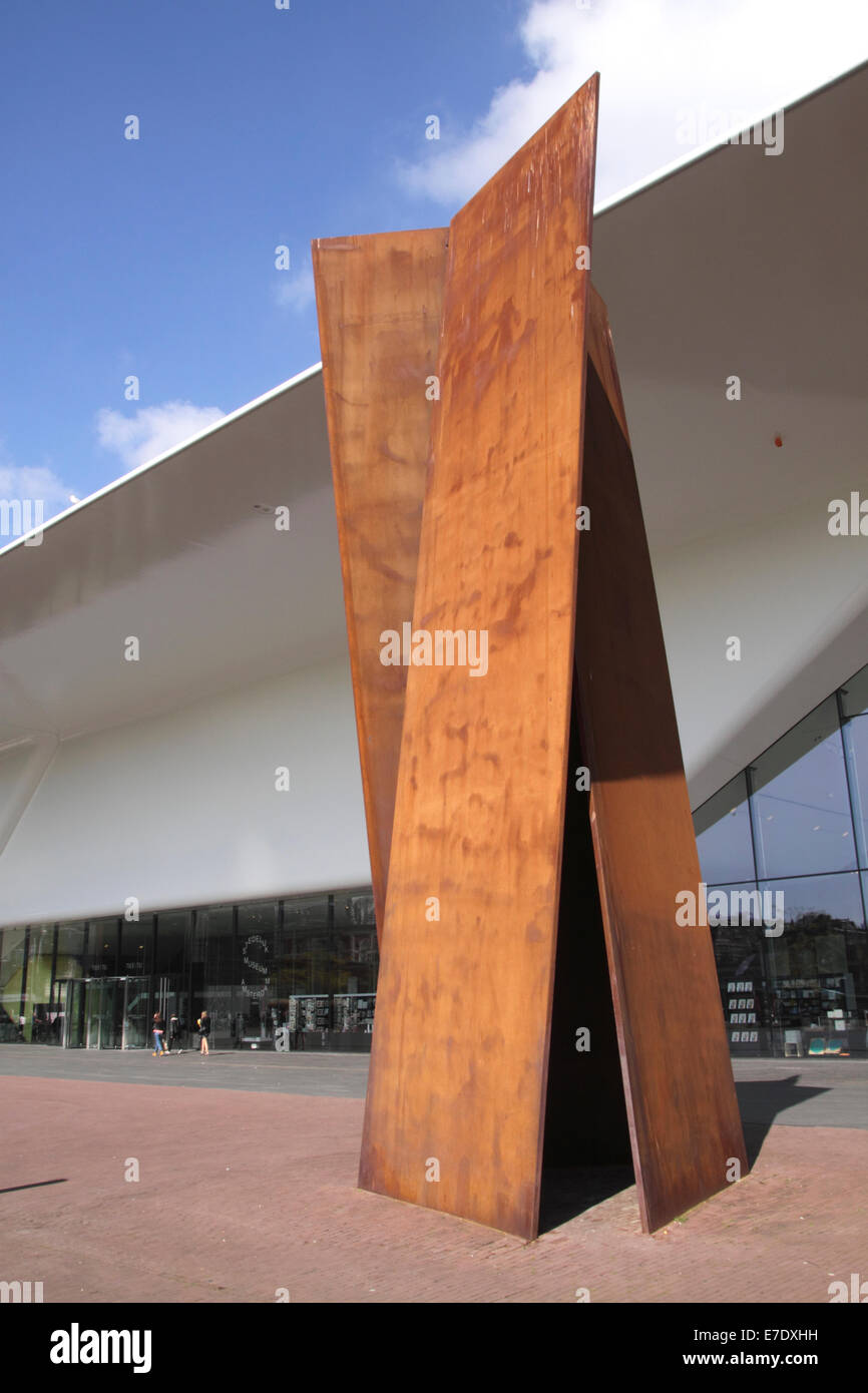 Skulptur von Stedelijk Museum Amsterdam Holland Stockfoto