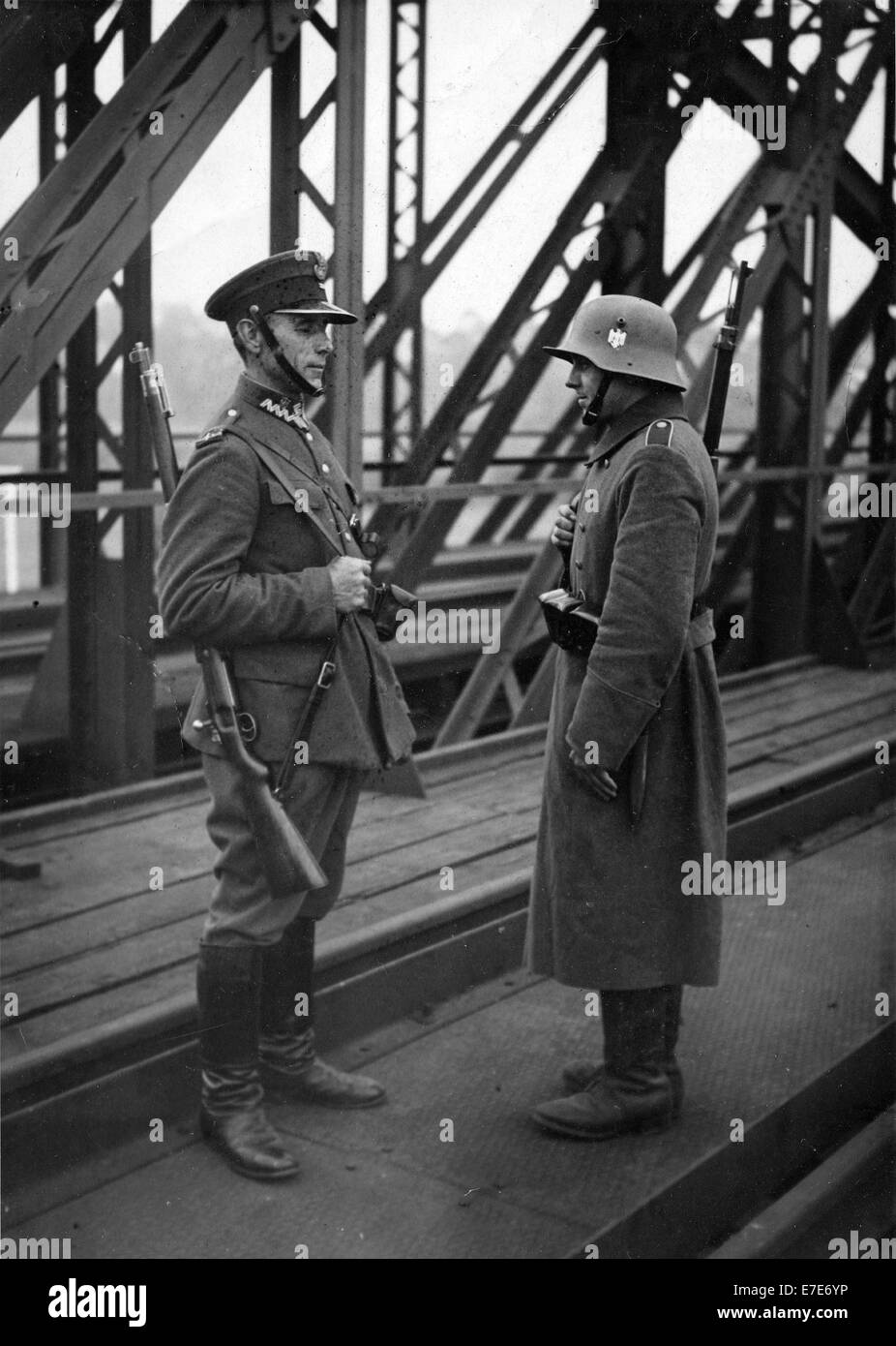 POLEN GRENZE WACHE Stockfoto