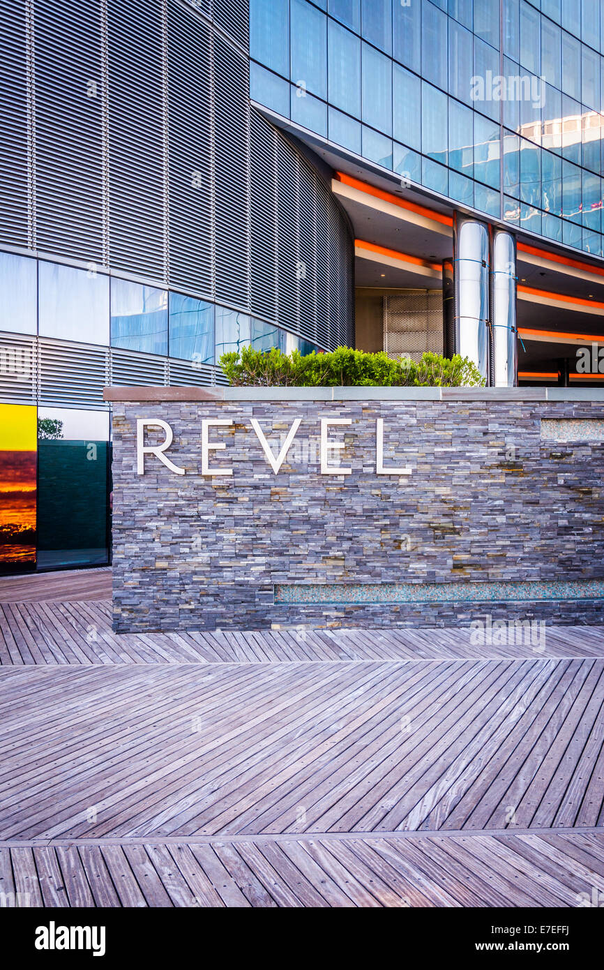 Das Exterieur des Revel Casino Hotel in Atlantic City, New Jersey. Stockfoto