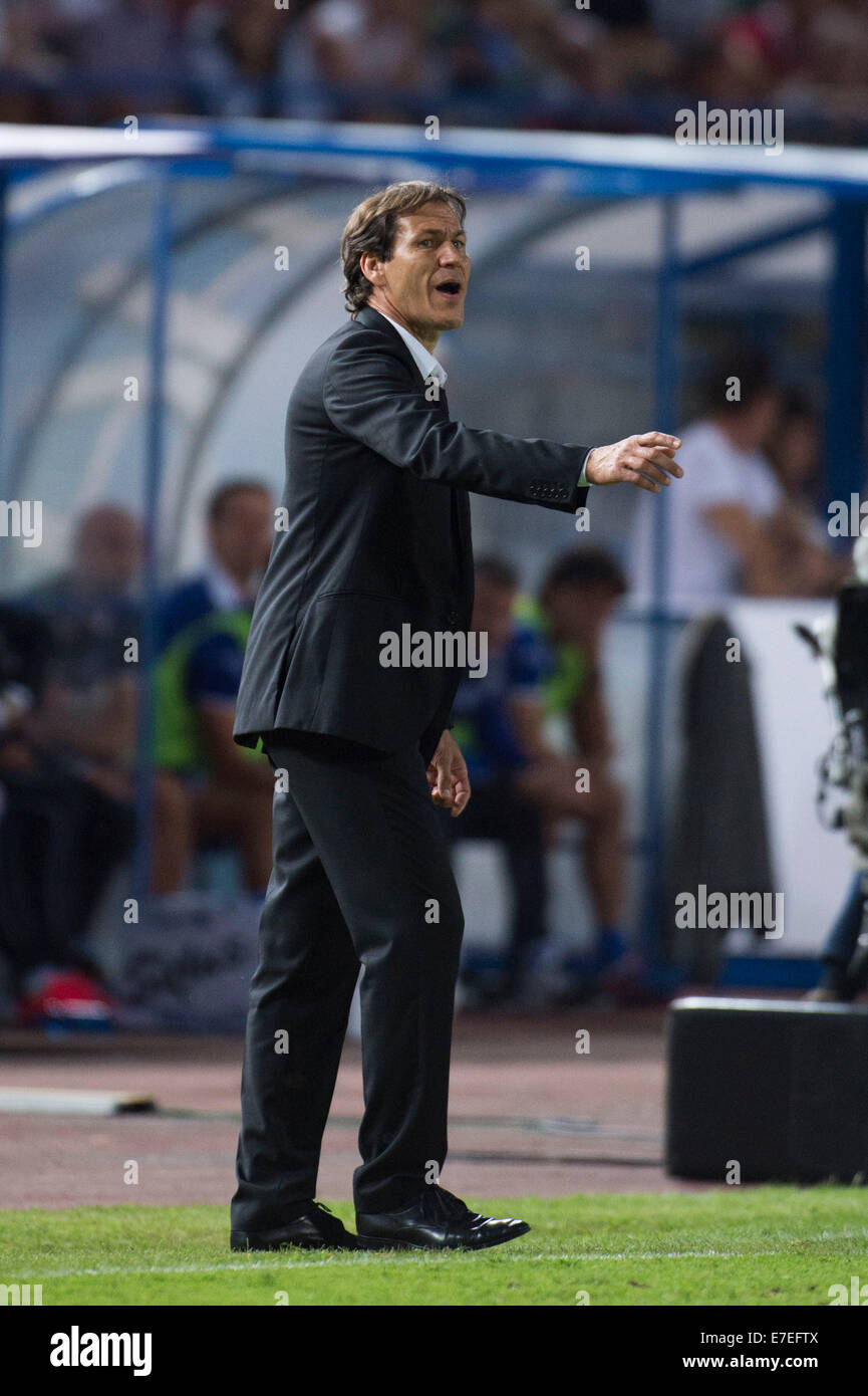 Rudi Garcia (Roma), 13. September 2014 - Fußball / Fußball: italienische "Serie A" match zwischen Empoli 0-1 Roma im Castellani Stadium in Empoli, Italien. (Foto von Maurizio Borsari/AFLO) [0855] Stockfoto