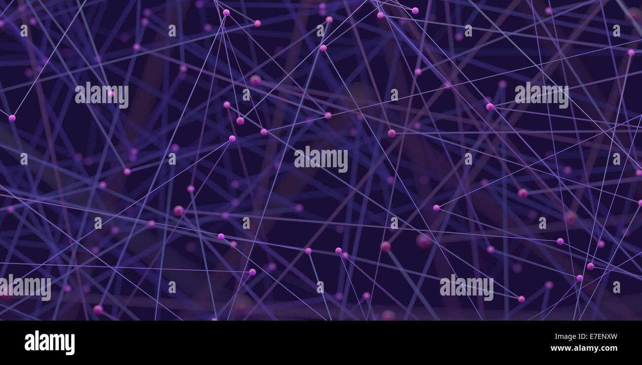 Zusammenfassung Hintergrund der Rohre und Verbindungen in einem Netzwerk der Technologie Stockfoto