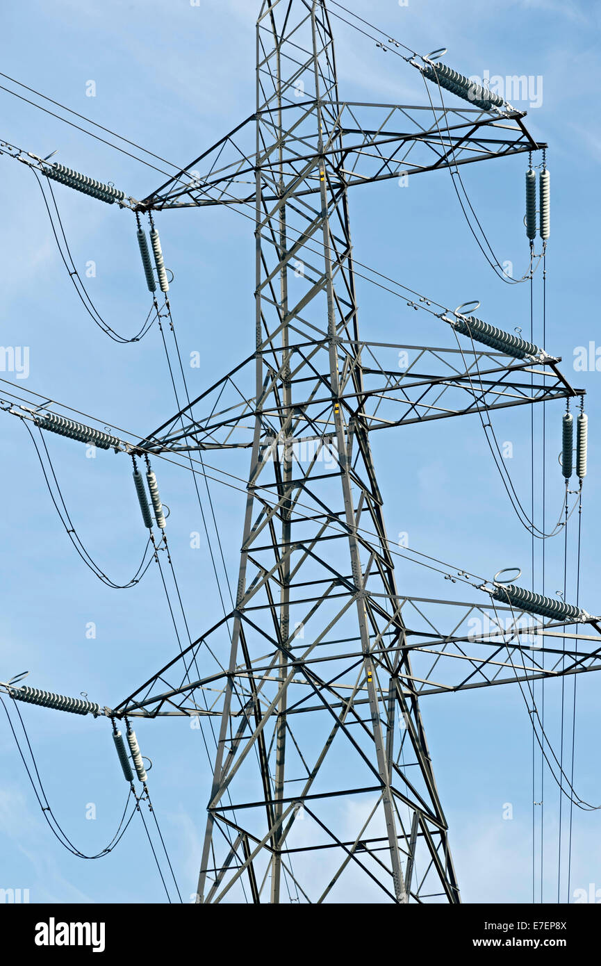elektrische Masten im Black Country in oldbury Stockfoto