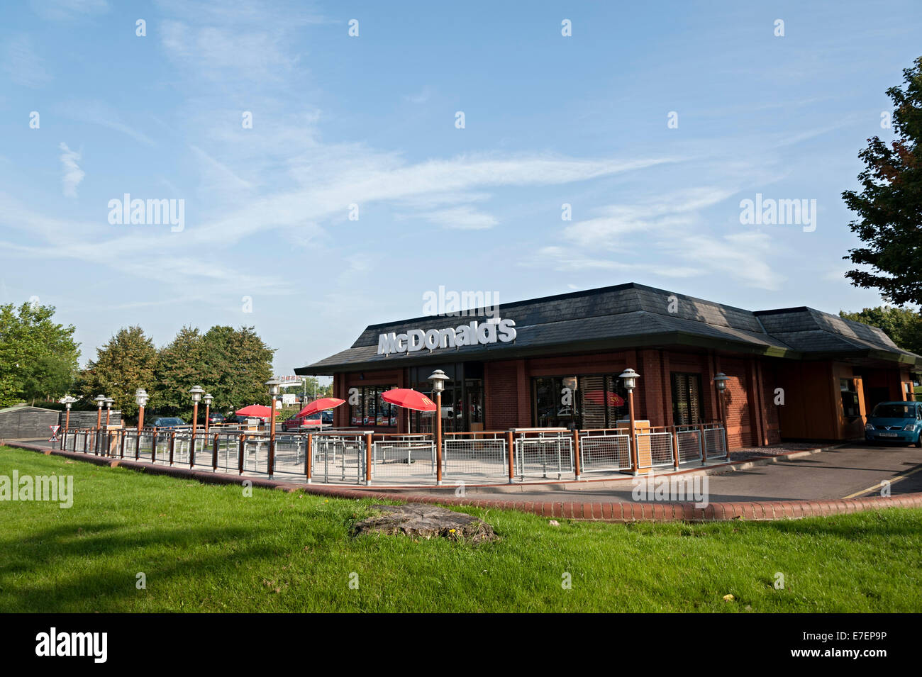 McDonalds Oldbury durchfahren West midlands Stockfoto
