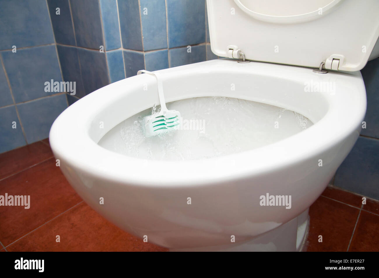 Toilette mit Deo Stockfoto