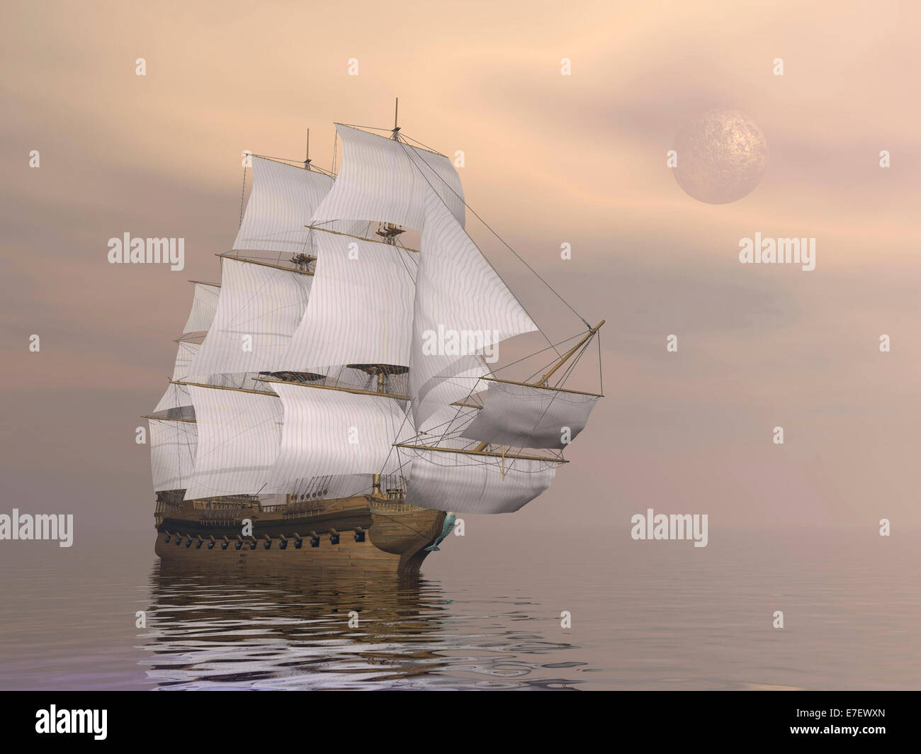 Sailing ships 19th century Fotos und Bildmaterial in hoher Auflösung