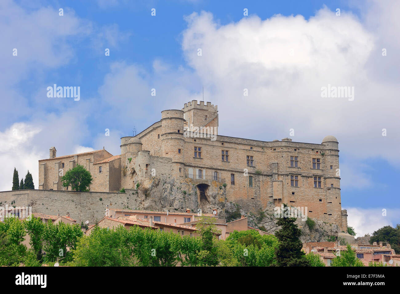 Burg von Barroux, Chateau de Barroux, Le Barroux, Vaucluse, Provence-Alpes-Côte d ' Azur, Südfrankreich, Frankreich Stockfoto