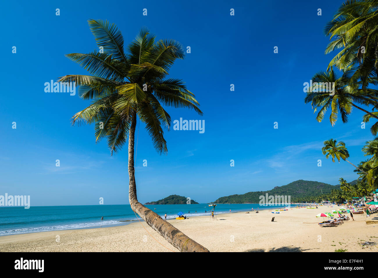 Palolem Beach, Canacona, Goa, Indien Stockfoto