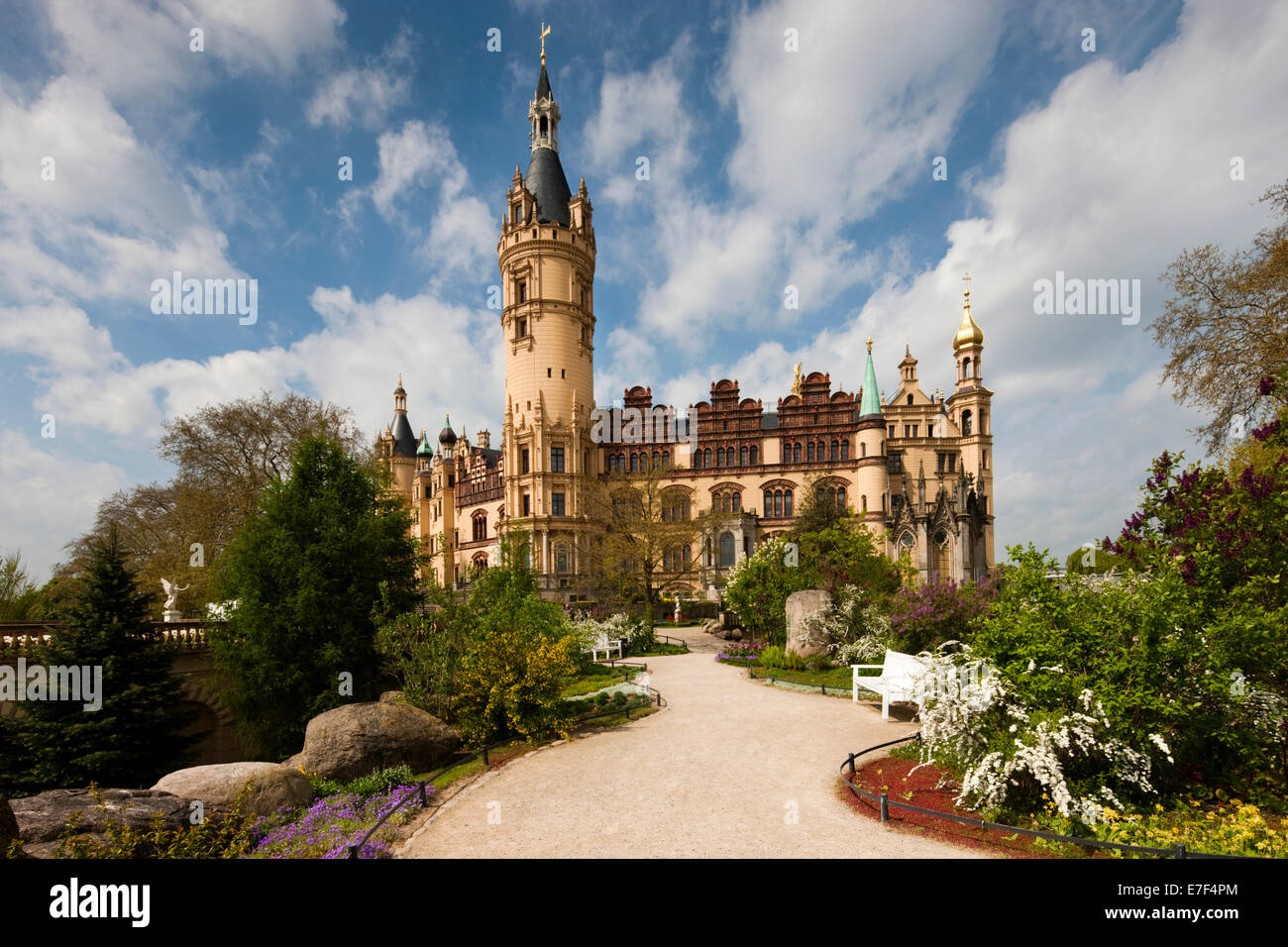 Schweriner Schloss, Schwerin, Mecklenburg-Western Pomerania, Deutschland Stockfoto