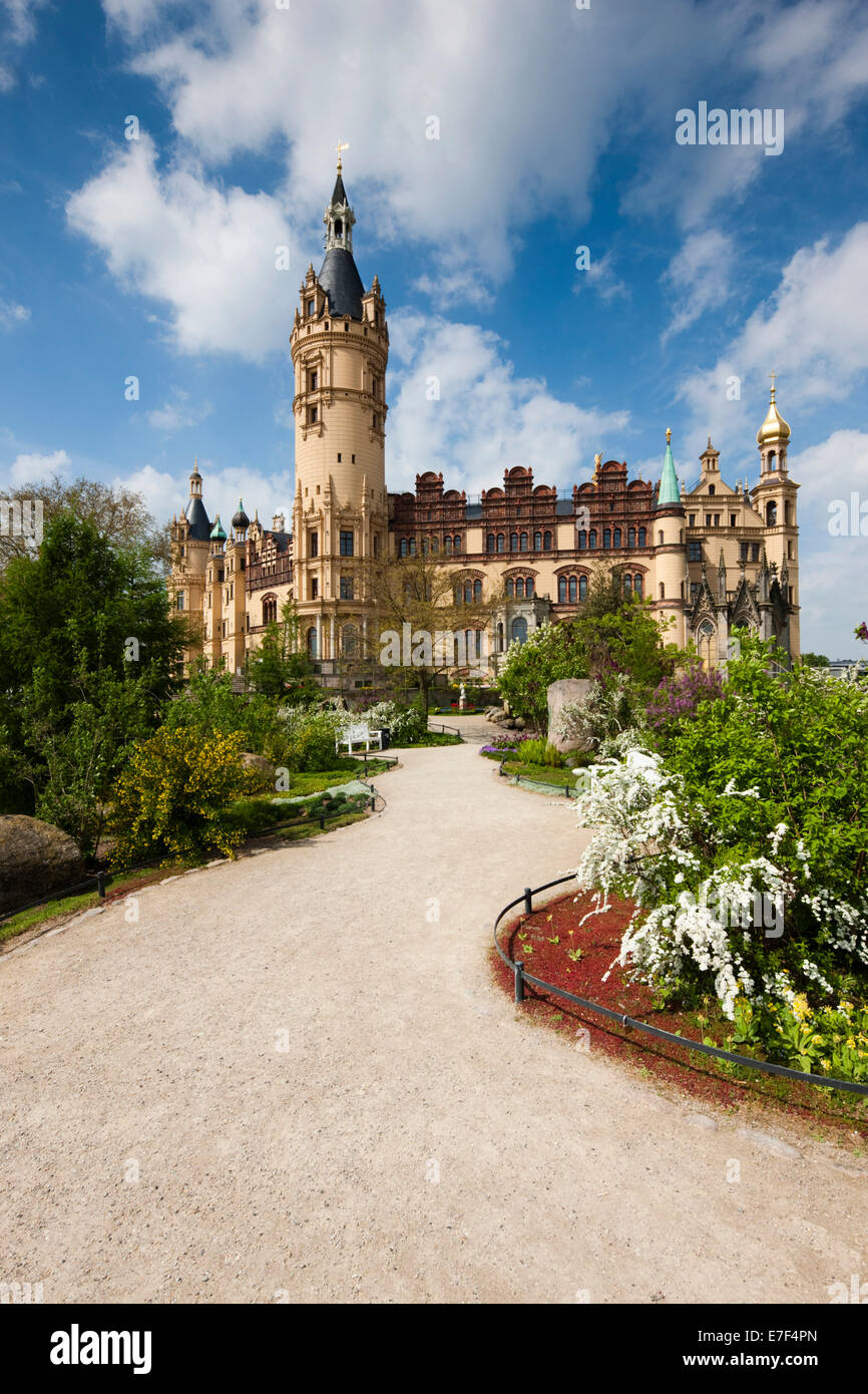 Schweriner Schloss, Schwerin, Mecklenburg-Western Pomerania, Deutschland Stockfoto