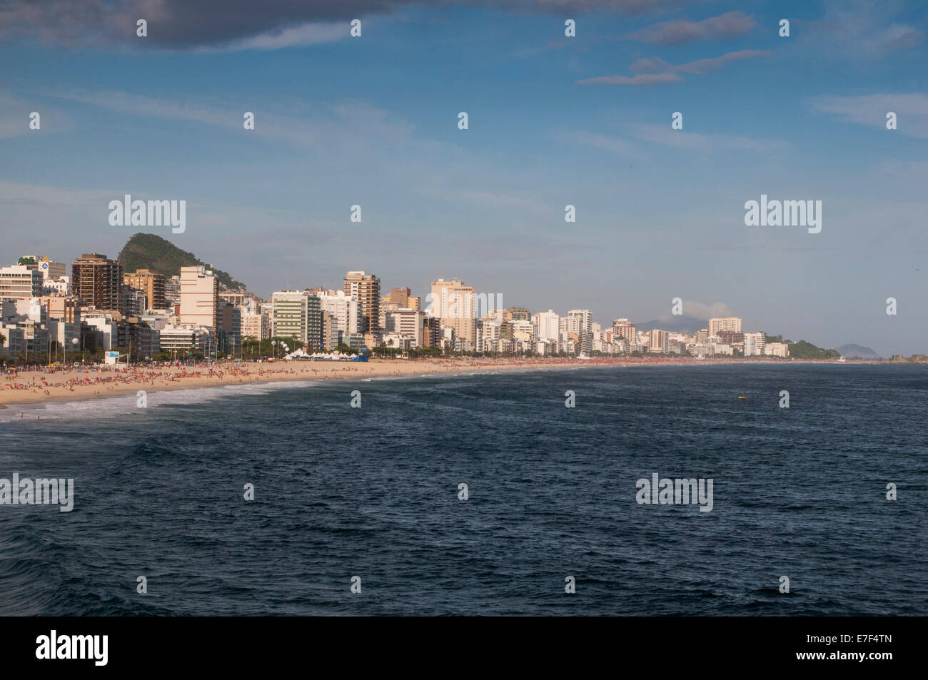 Strand von Ipanema, Rio De Janeiro, Brasilien Stockfoto