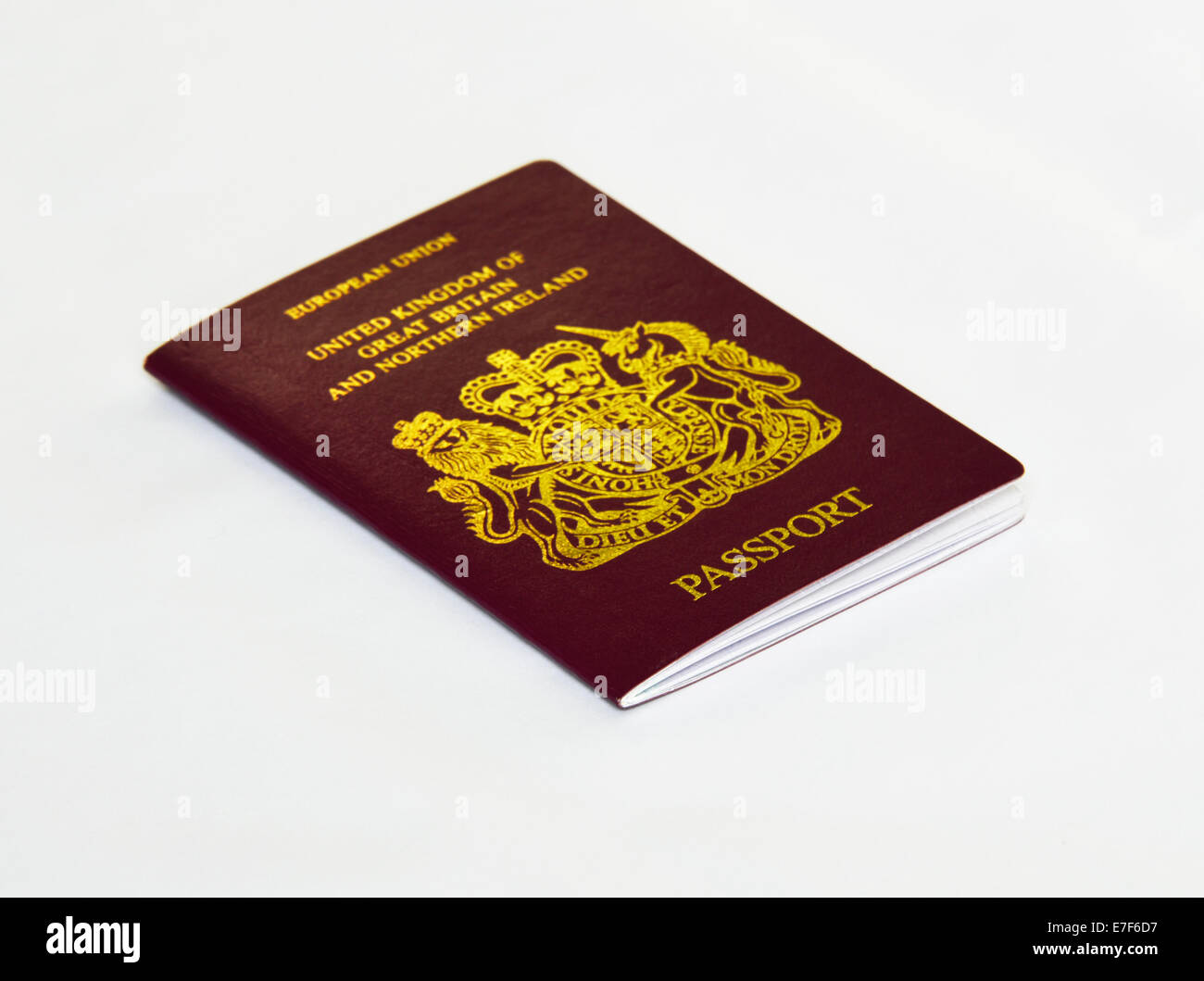 Pass. Vereinigtes Königreich Großbritannien und Nordirland. Europäischen Union. Stockfoto