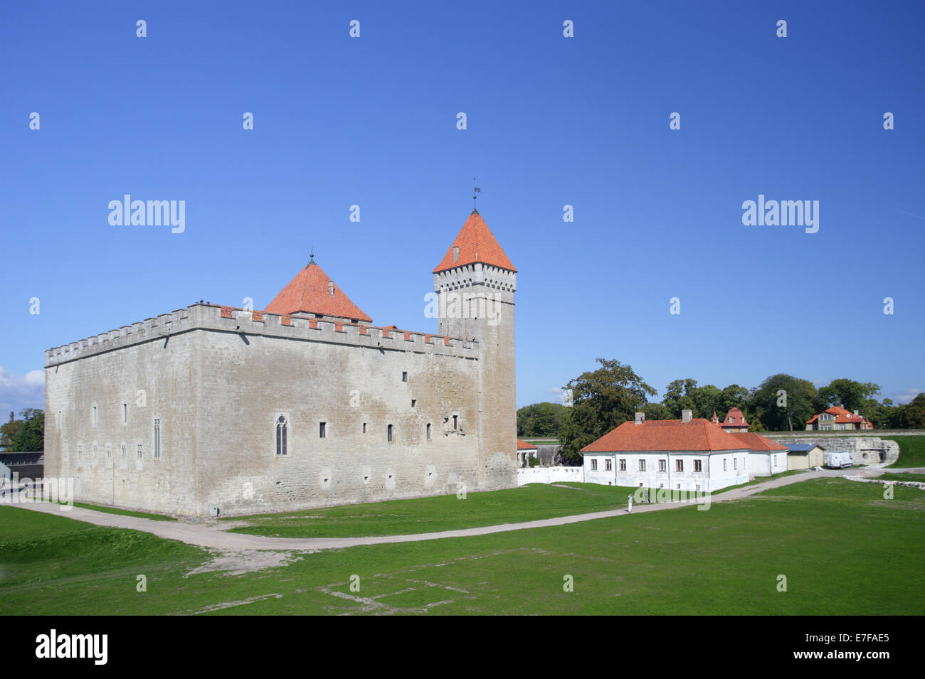 Burg Kuressaare auf Saaremaa Insel, Estland, Baltikum Stockfoto