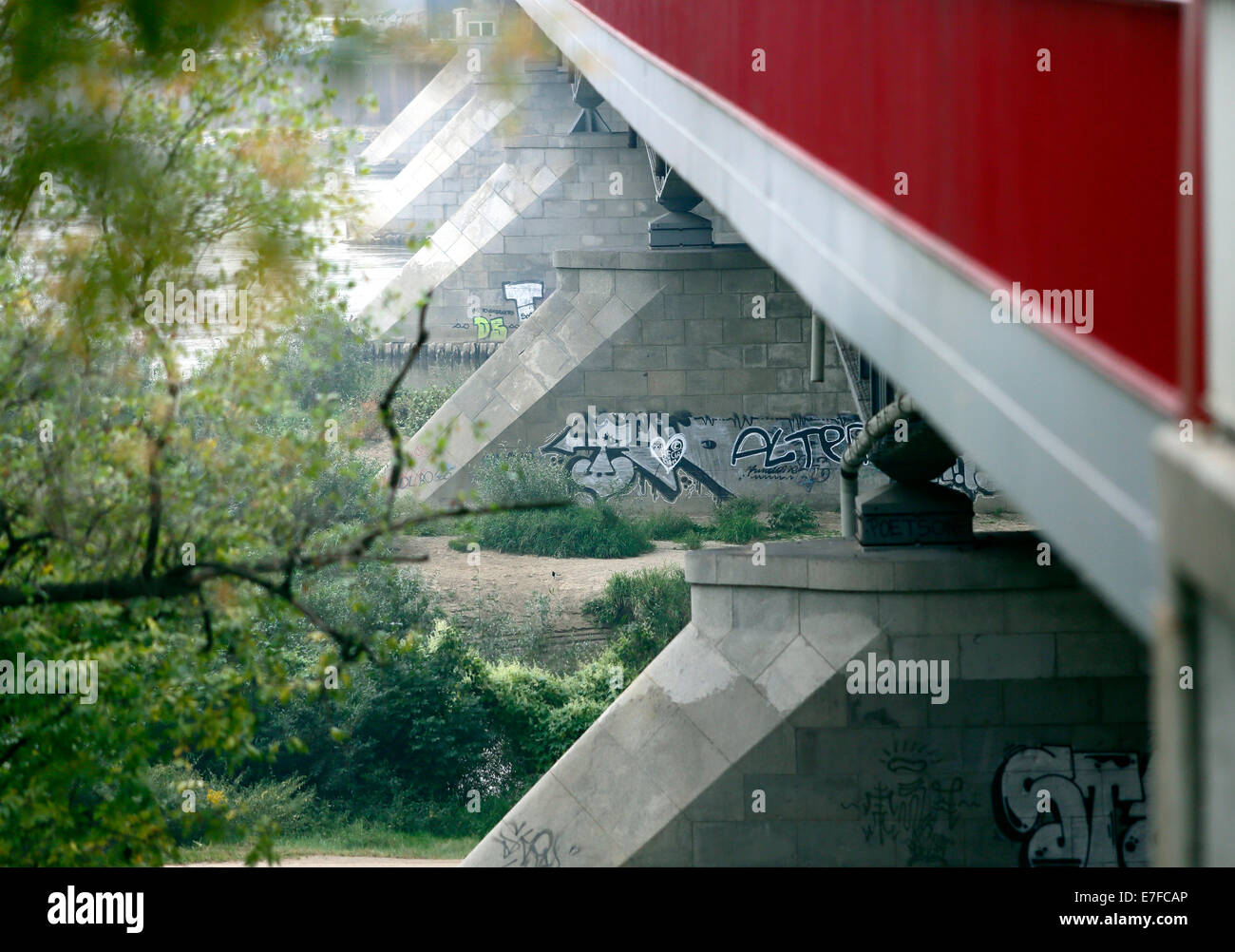 Warschauer Brücke Stockfoto