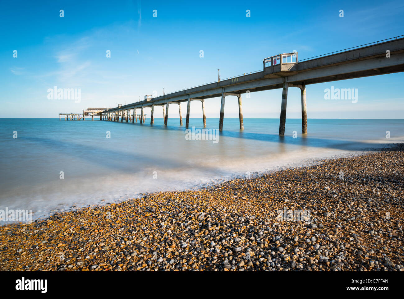 Seaside Pier am Deal in Kent Stockfoto