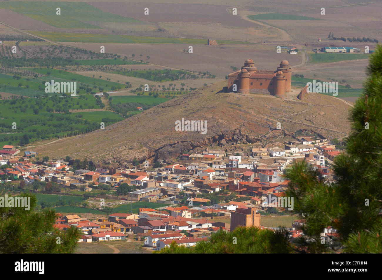 La Calahorra, Renaissance-Schloss. Schloss LA Calahhora, Provinz Granada, Andalusien, Spanien Stockfoto