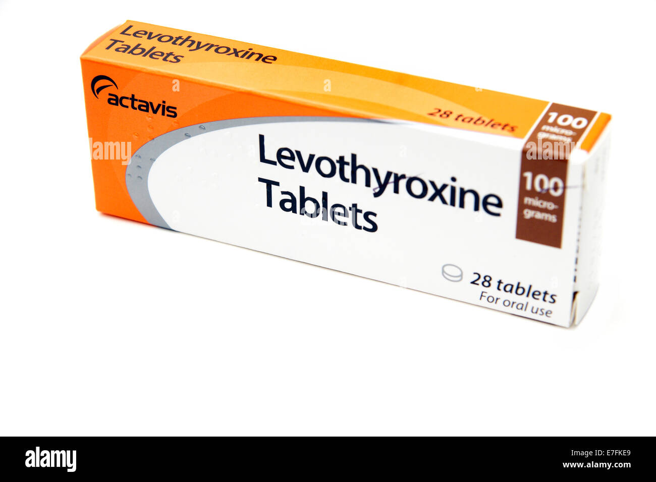 Levothyroxin Tabletten als Ersatz für ein Hormon, das normalerweise durch  Ihre Schilddrüse zur Regulierung der körpereigenen Energie und meta  Stockfotografie - Alamy