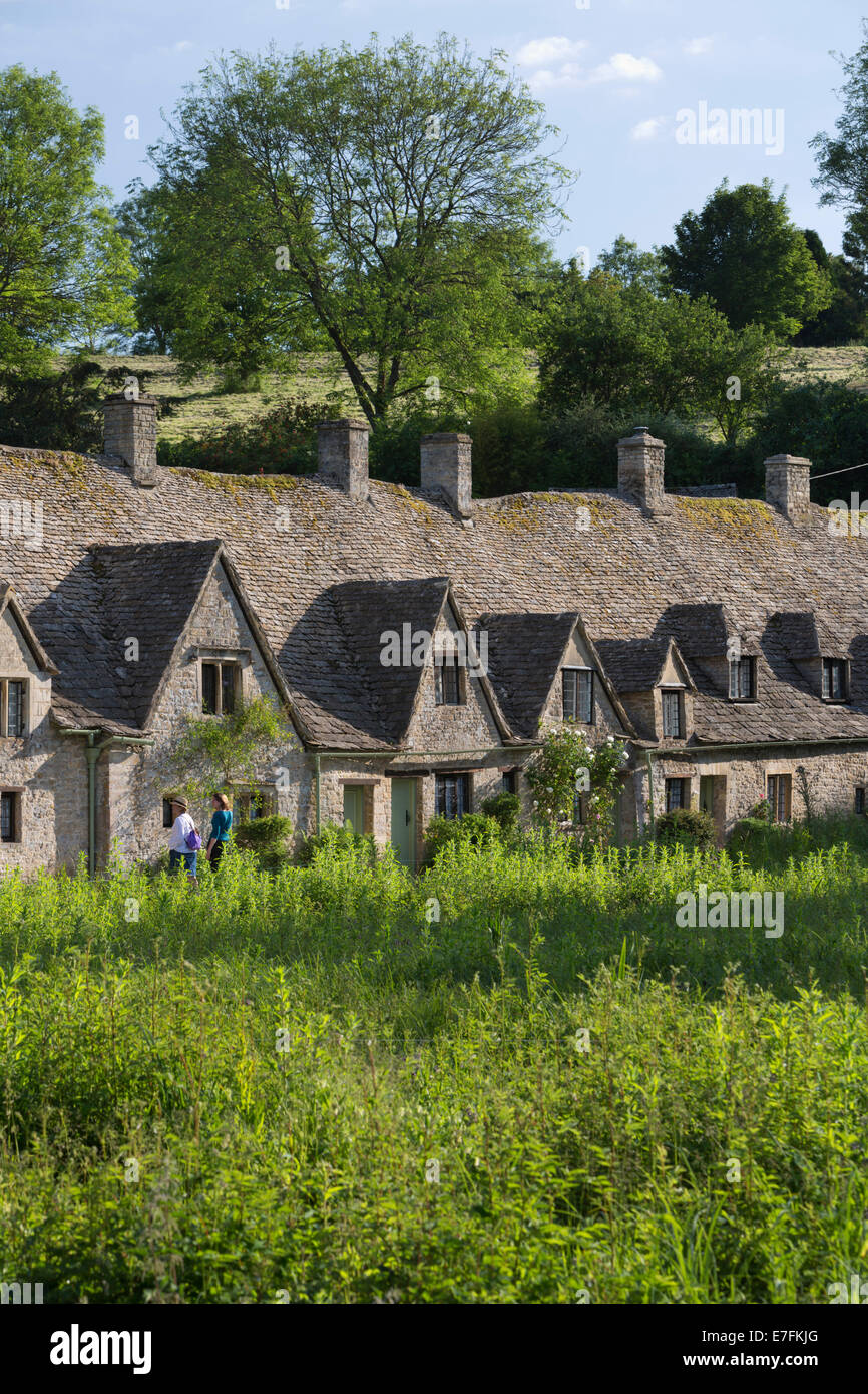 Arlington Row, Bibury, Cotswolds, Gloucestershire, England, Vereinigtes Königreich, Europa Stockfoto