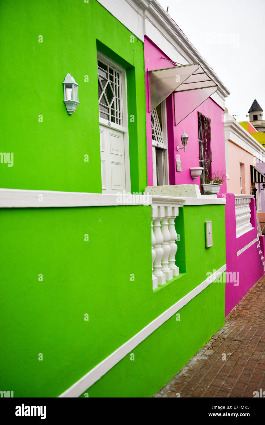 Bo Kaap Cape Town South Africa, d. h. der Cape Malay Bereich der Stadt Stockfoto