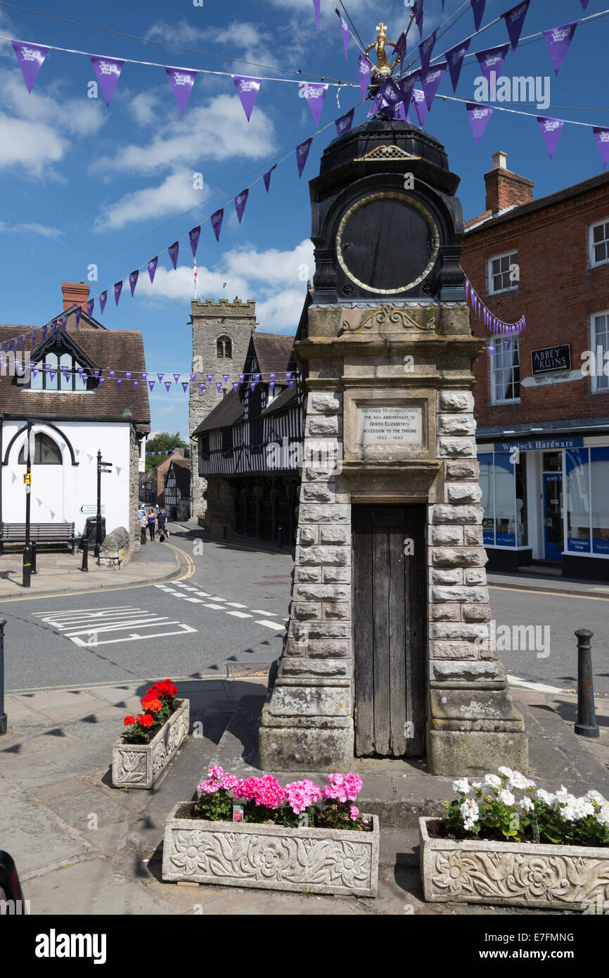 Jubiläumtaktgeber, dem Platz, viel Wenlock, Shropshire, England, Vereinigtes Königreich, Europa Stockfoto