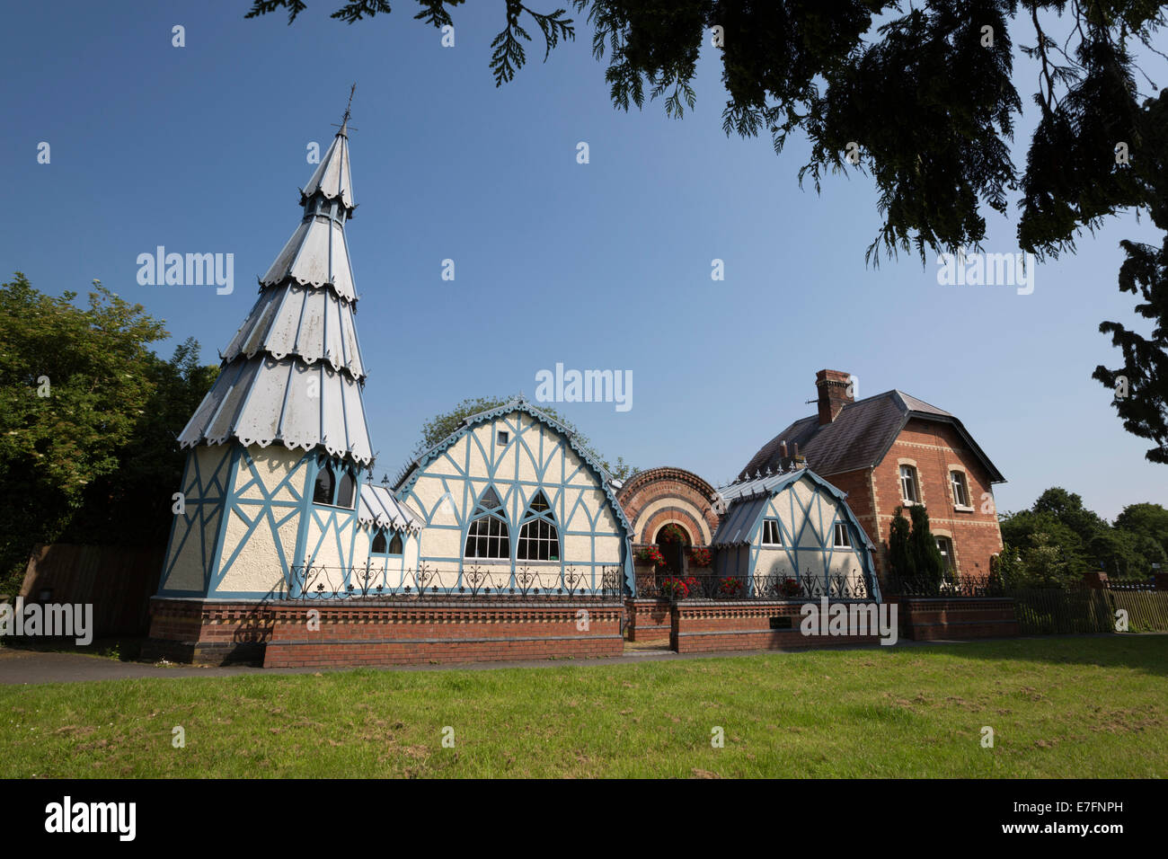 Pumpe, Zimmer, Tenbury Wells, Worcestershire, England, Vereinigtes Königreich, Europa Stockfoto