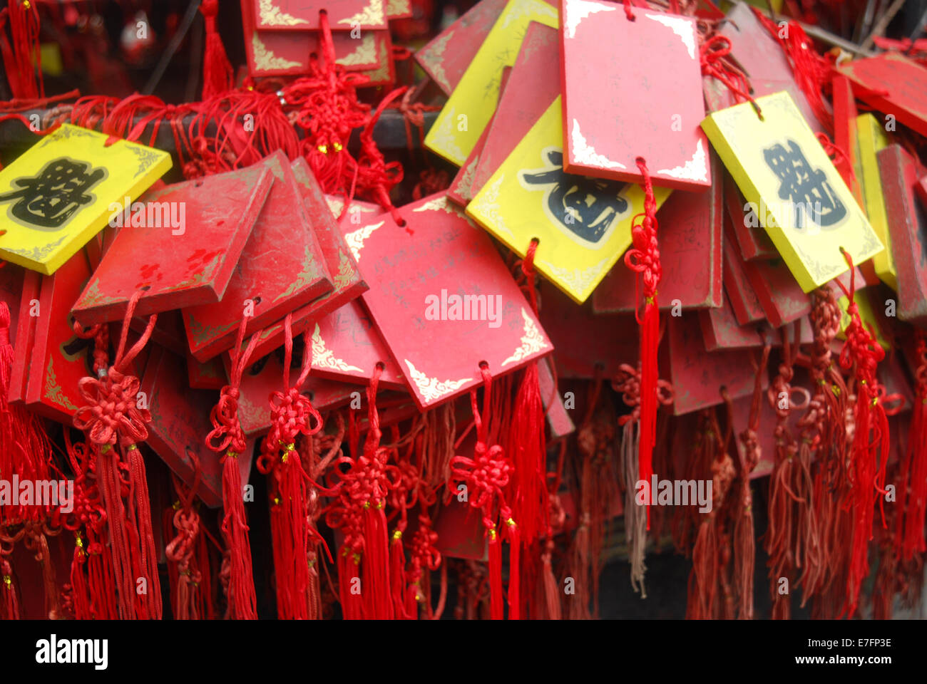 Gebet-Tags, Pingyao, Shanxi Provinz, China 2014 Stockfoto