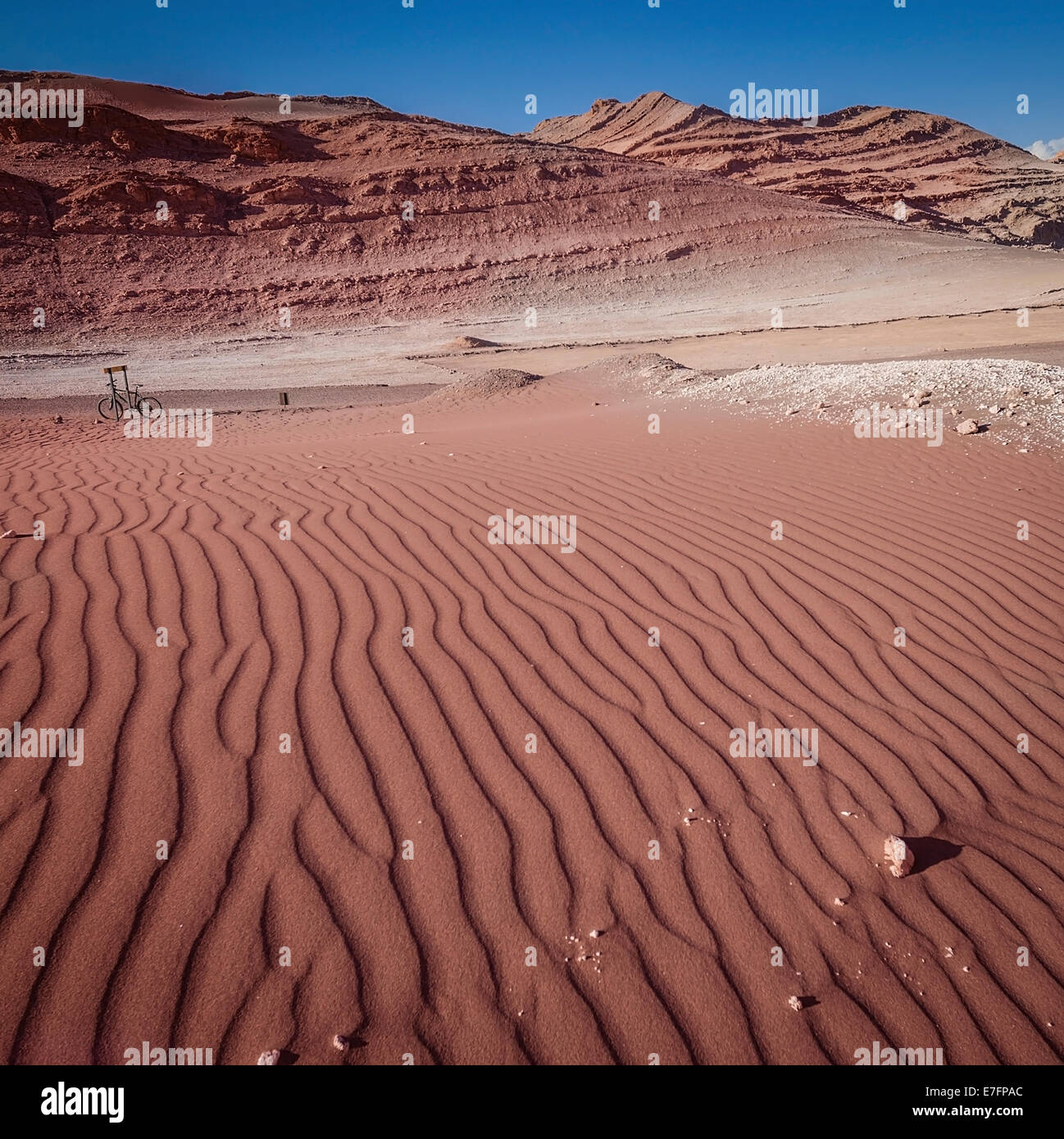 Geformten Sand im Tal des Mondes, Atacama Wüste, Chile. Stockfoto