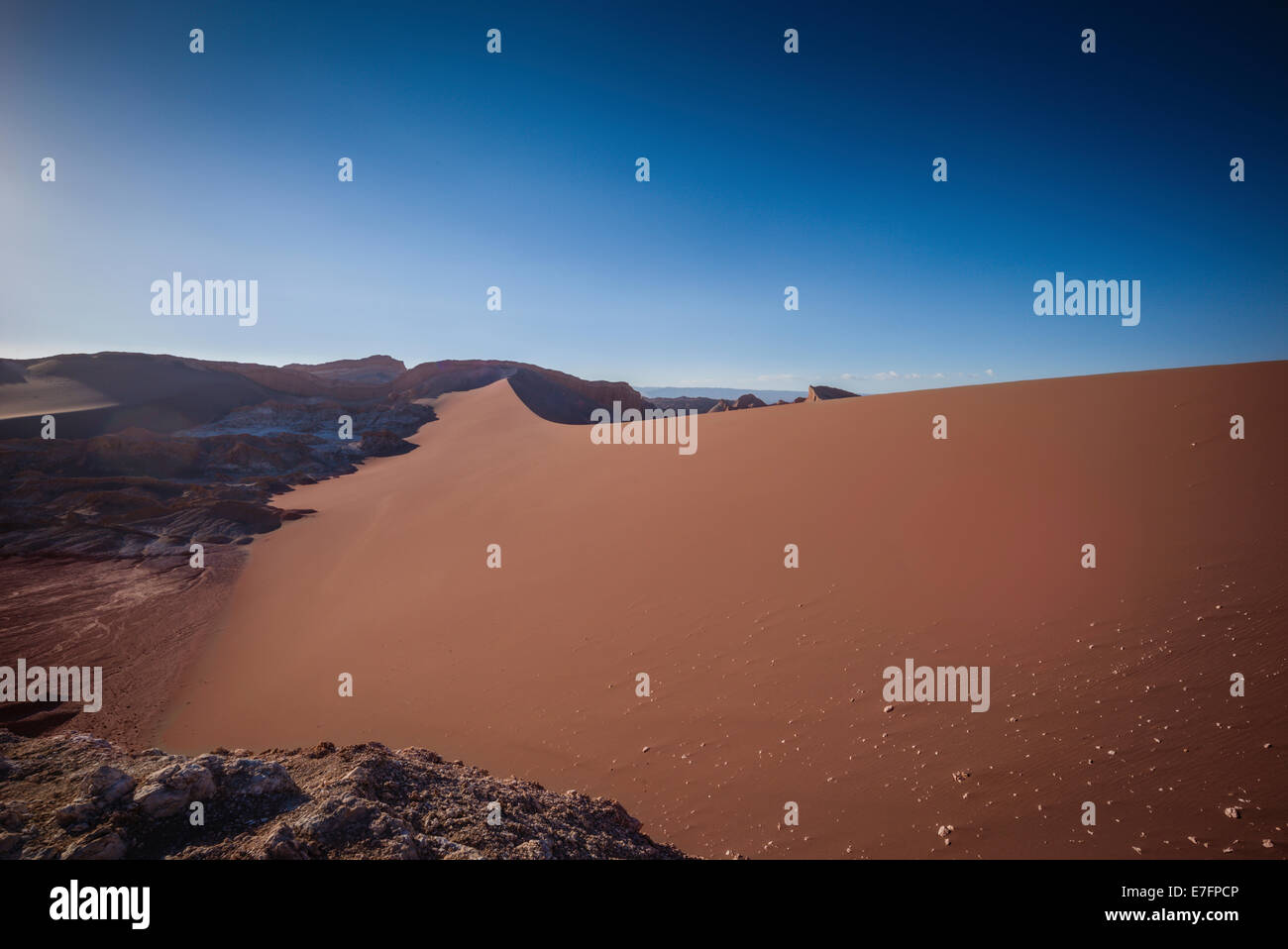 Sanddünen in das Mondtal, Atacama Wüste, Chile. Stockfoto