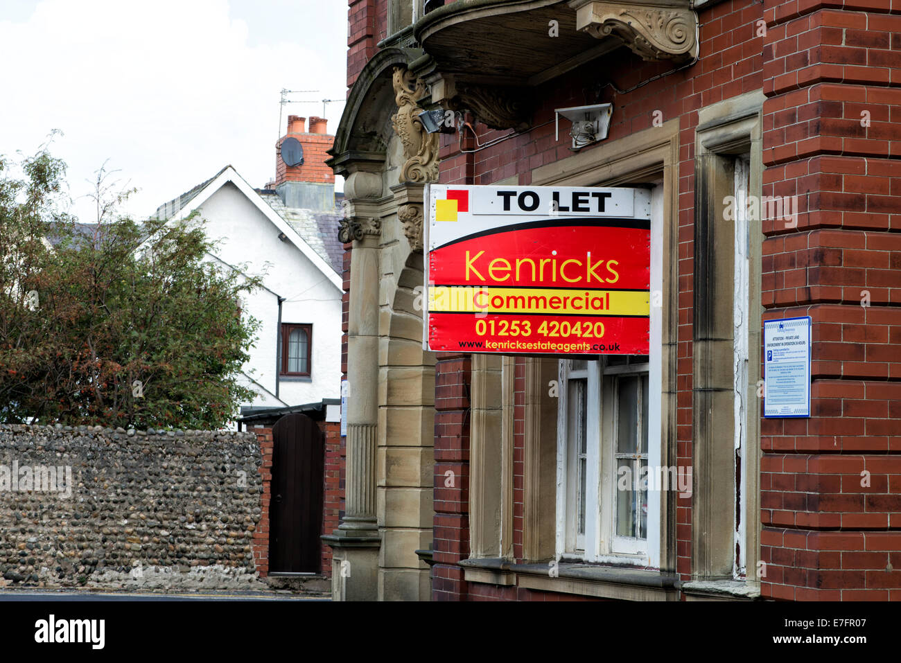 Hotel Pension außerhalb eines Gebäudes in Lytham zu lassen, Lancashire Stockfoto