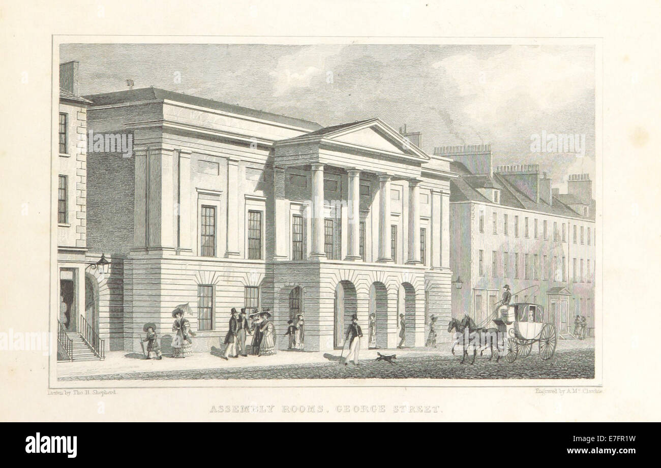 MA(1829) p.111 - Assembly Rooms, George Street, Edinburgh - Thomas Hosmer Shepherd Stockfoto