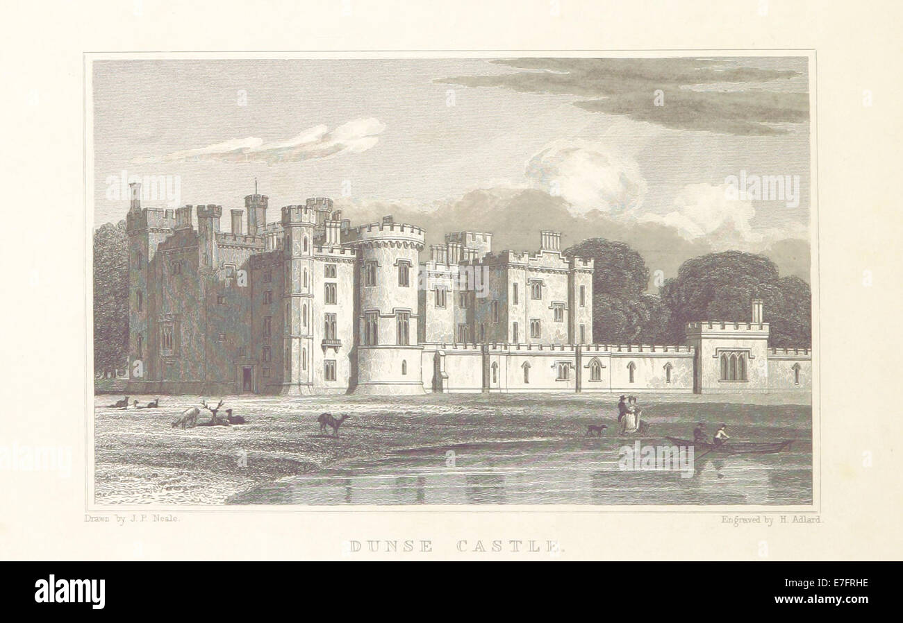 MA(1829) p.244 - Dunse Schloss (2) - John Preston Neale Stockfoto