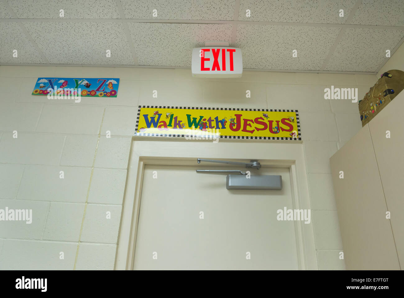 Erste christliche Akademie am First Baptist Church of High Springs, Florida. Stockfoto