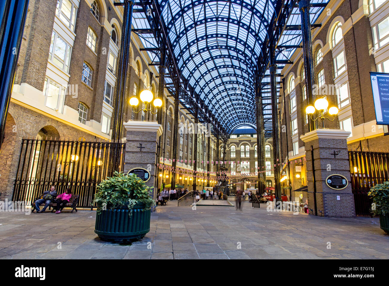 Der Hays Galeria Einkaufszentrum Southbank London UK Stockfoto