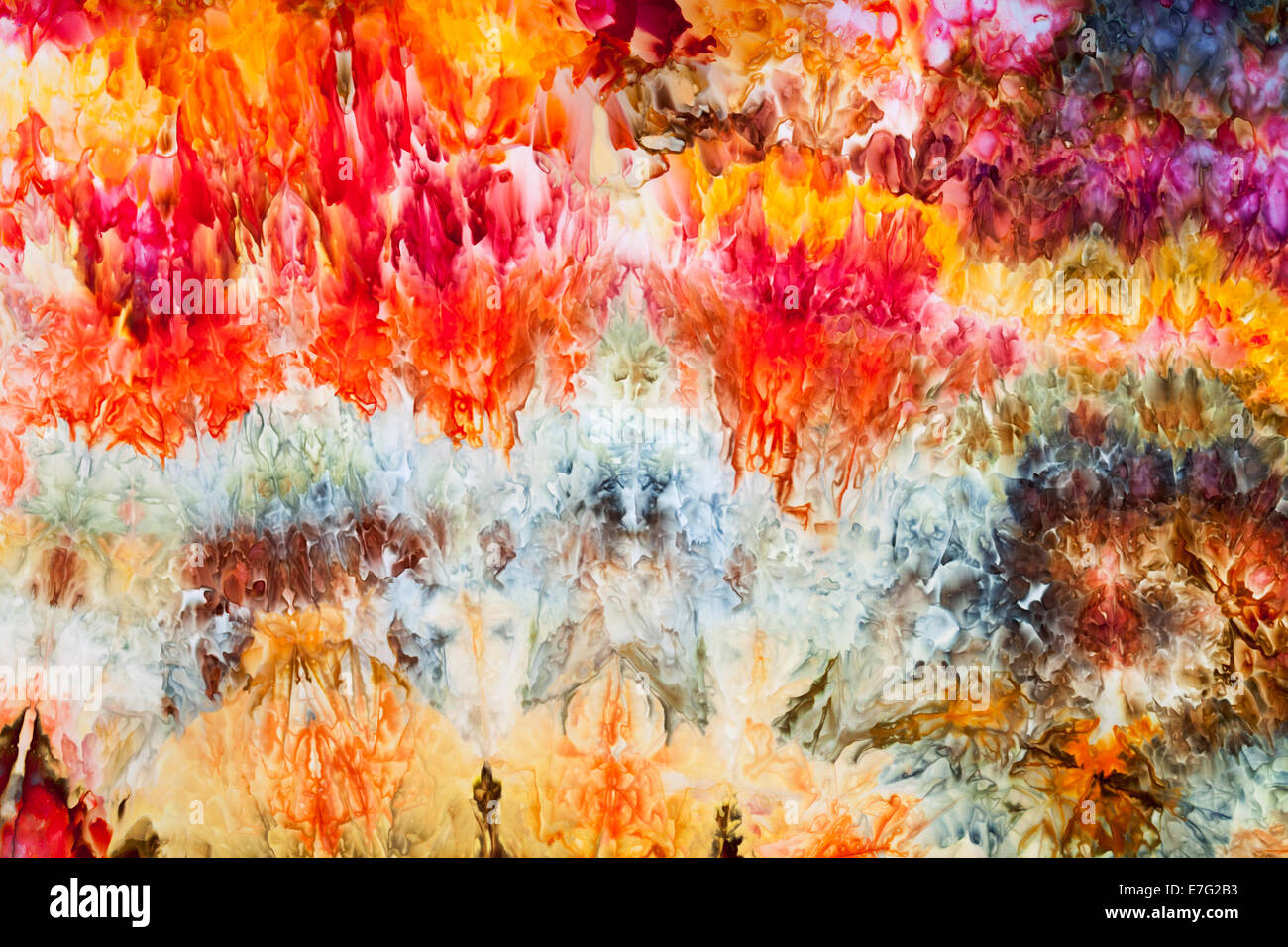 Leah Fawthrop erstellt diese fabelhafte Eis gefärbte Stoffe und Freigabe für diese Fotos gegeben hat Stockfoto