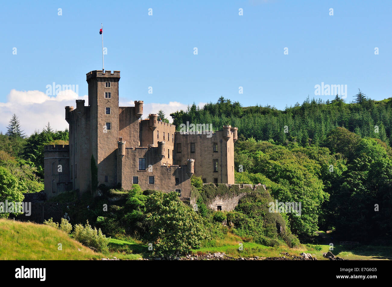 Dunvegan Castle, Ross, Skye und Lochaber, Isle Of Skye, Schottland, Vereinigtes Königreich Stockfoto