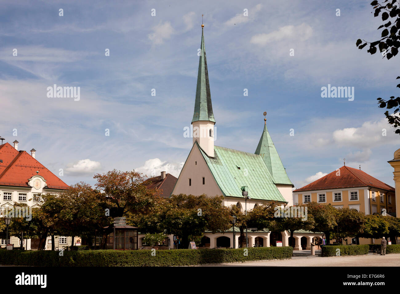 Heiligtum der Muttergottes von Altötting am Kapellplatz Square, Altötting, Upper Bavaria, Bavaria, Germany Stockfoto