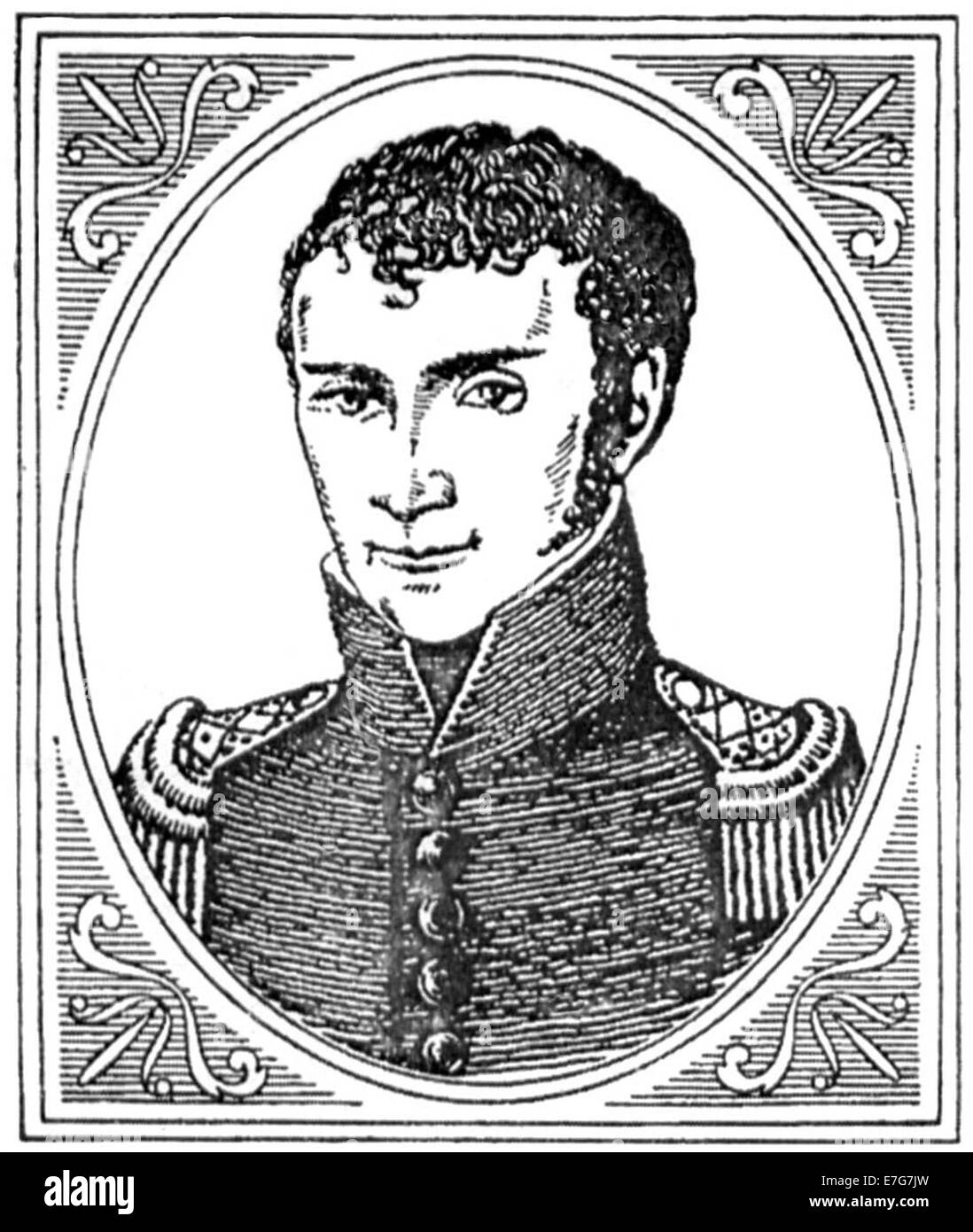 Johann Wilhelm Ritter, deutscher Chemiker, Physiker und Philosoph. Stockfoto