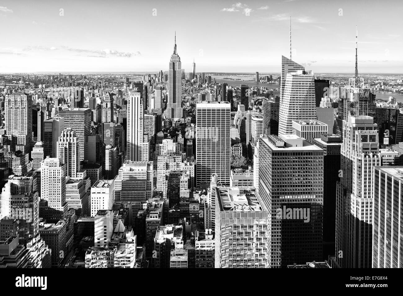 Manhattan-Blick vom Dach Stockfoto