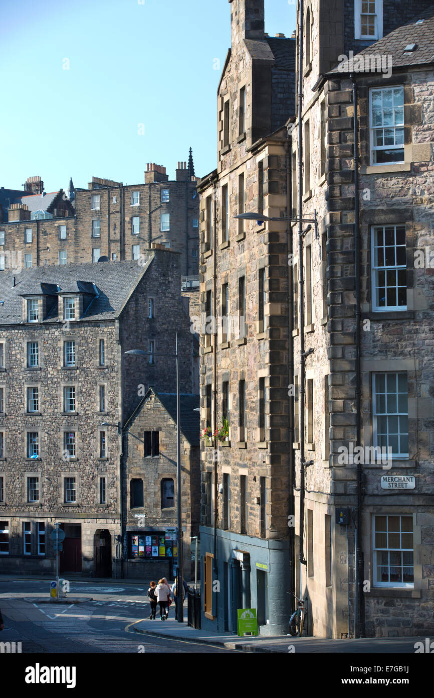Candlemaker Row, Altstadt, Edinburgh, Schottland, Vereinigtes Königreich Stockfoto