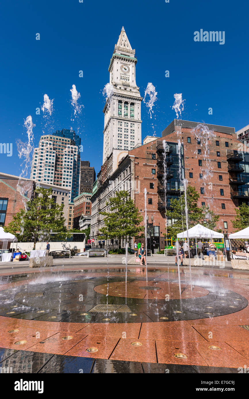 Ringe-Brunnen, Boston, Massachusetts - USA Stockfoto