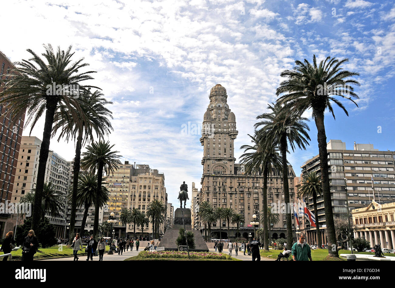 Plaza Independencia Montevideo Uruguay Stockfoto