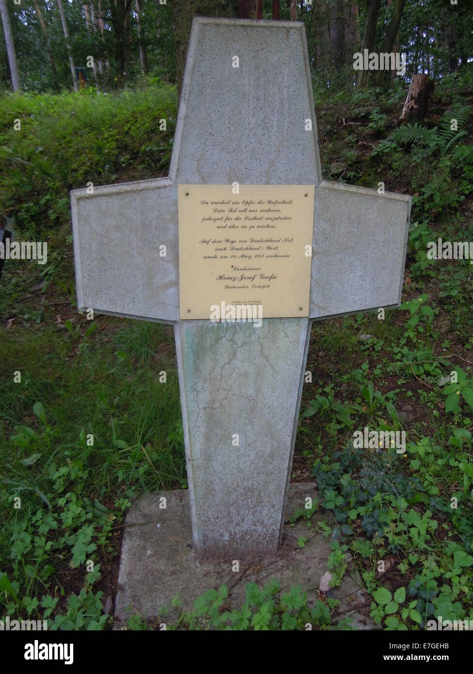 Opfer der DDR-Grenze - Cross - 13. August 2014 Stockfoto