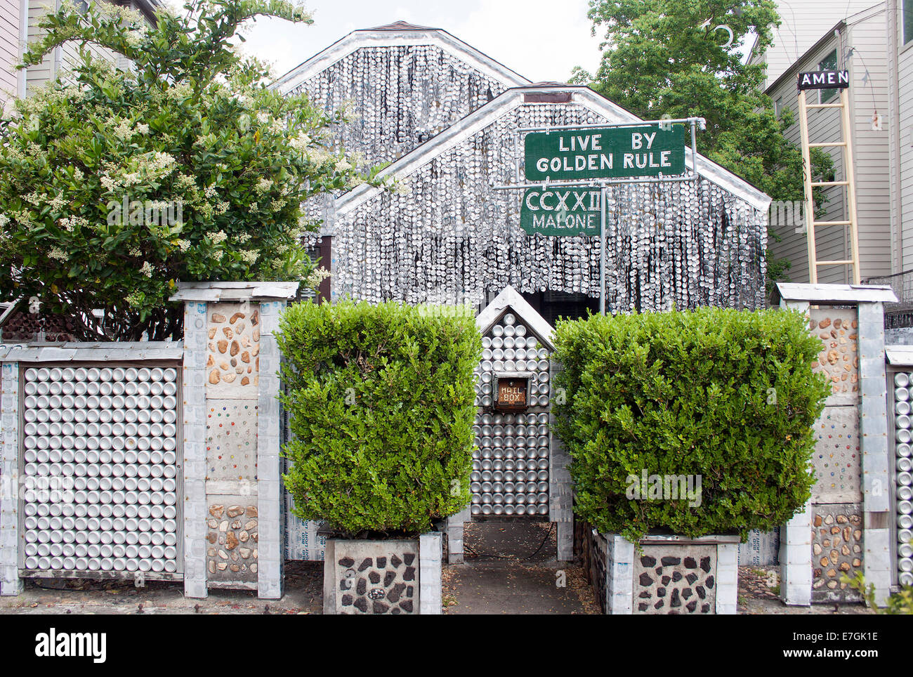 Bier kann Haus in Houston Texas Stockfoto