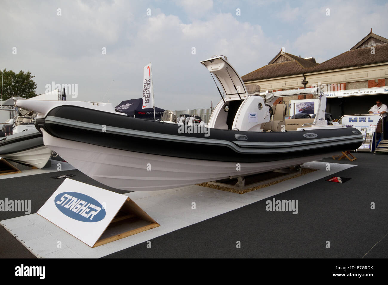 Stingher Ribcraft auf der Southampton Boat Show 2014 Stockfoto