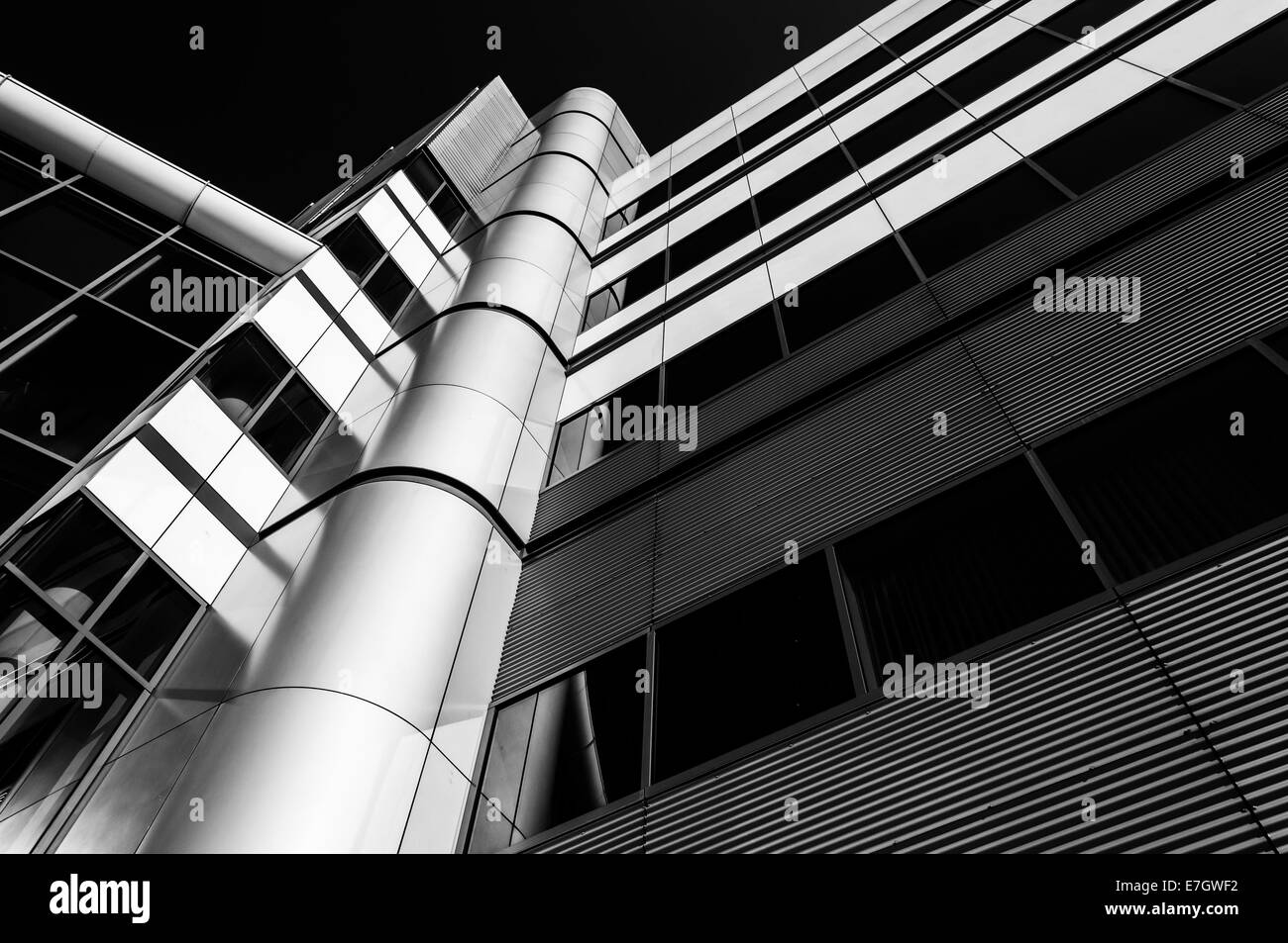 Moderne Architektur im Inneren Hafen von Baltimore, Maryland. Stockfoto
