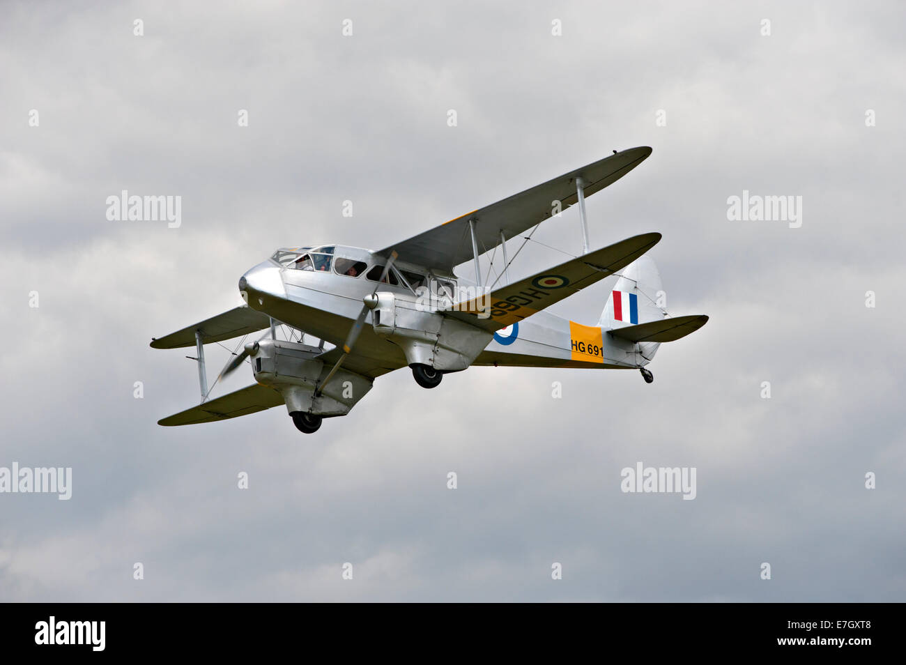 De Haviland Dragon Rapide G-AIYR Flugzeuge gesehen in Headcorn, Kent UK Stockfoto