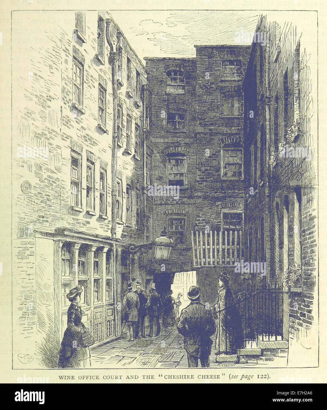 ONL (1887) 1.121 - Wein Büro Gericht und Cheshire Cheese Stockfoto