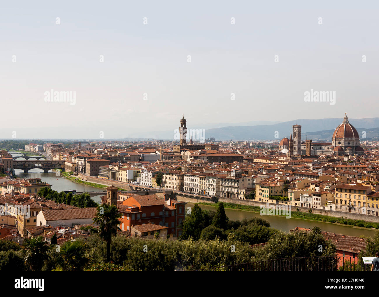 berühmte Wahrzeichen der Piazza Michelangelo Florenz Italien Stockfoto